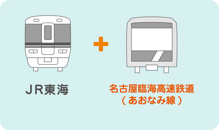 JR東海+名古屋臨海高速鉄道(あおなみ線)